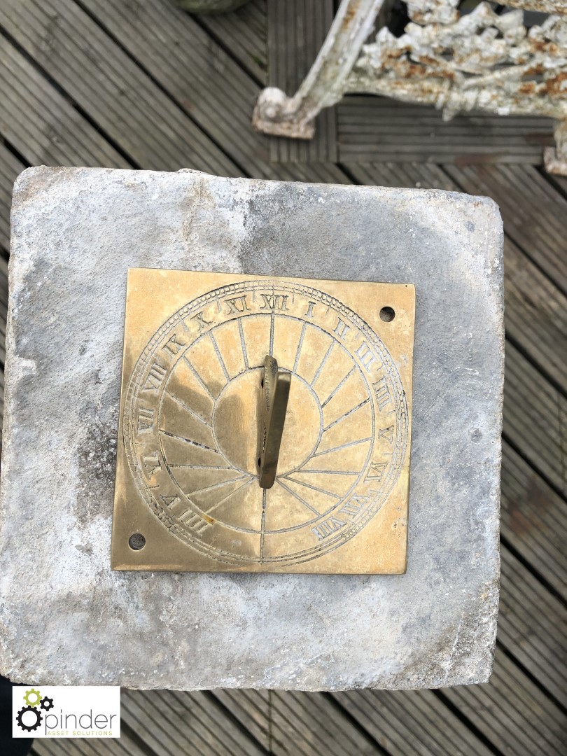 Reconstituted Stone Sundial, mid 1900s - Image 3 of 3
