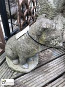Reconstituted Stone Staffordshire Bull Terrier, mi