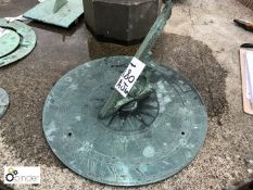 Bronze Sundial Plate with inscription “Made By F B