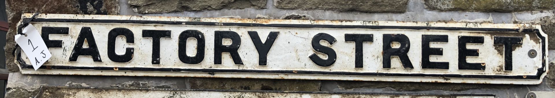 Cast iron Edwardian Street Sign “Factory Street”