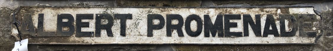 Cast iron Edwardian Street Sign “Albert Promenade”