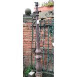 Cast iron Garden Lamp Post, attributed to Coalbrookdale
