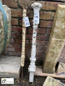2 cast iron Victorian Bannister Newall Posts