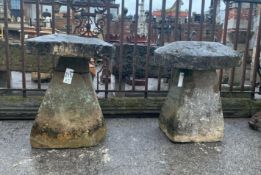 Pair of Portland Staddle Stones