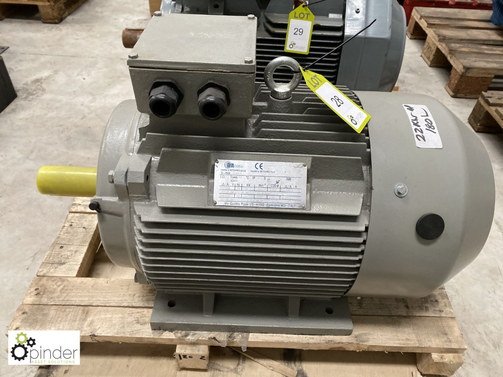 DR Drives TH180 L4 IP55 AC Motor, 22kw