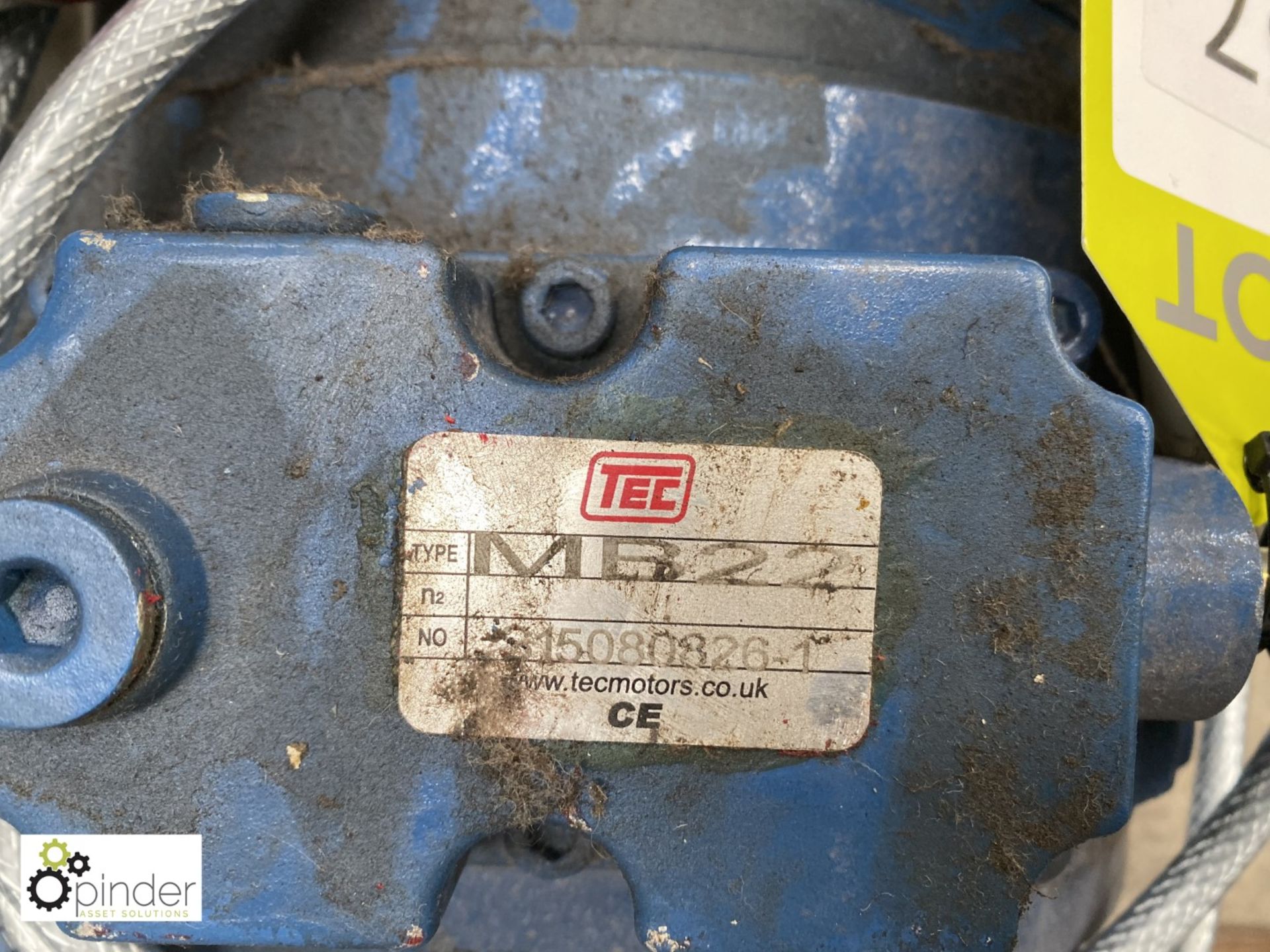 TEC MB22 Geared Motor with AEG electric motor, 3kw - Image 2 of 2