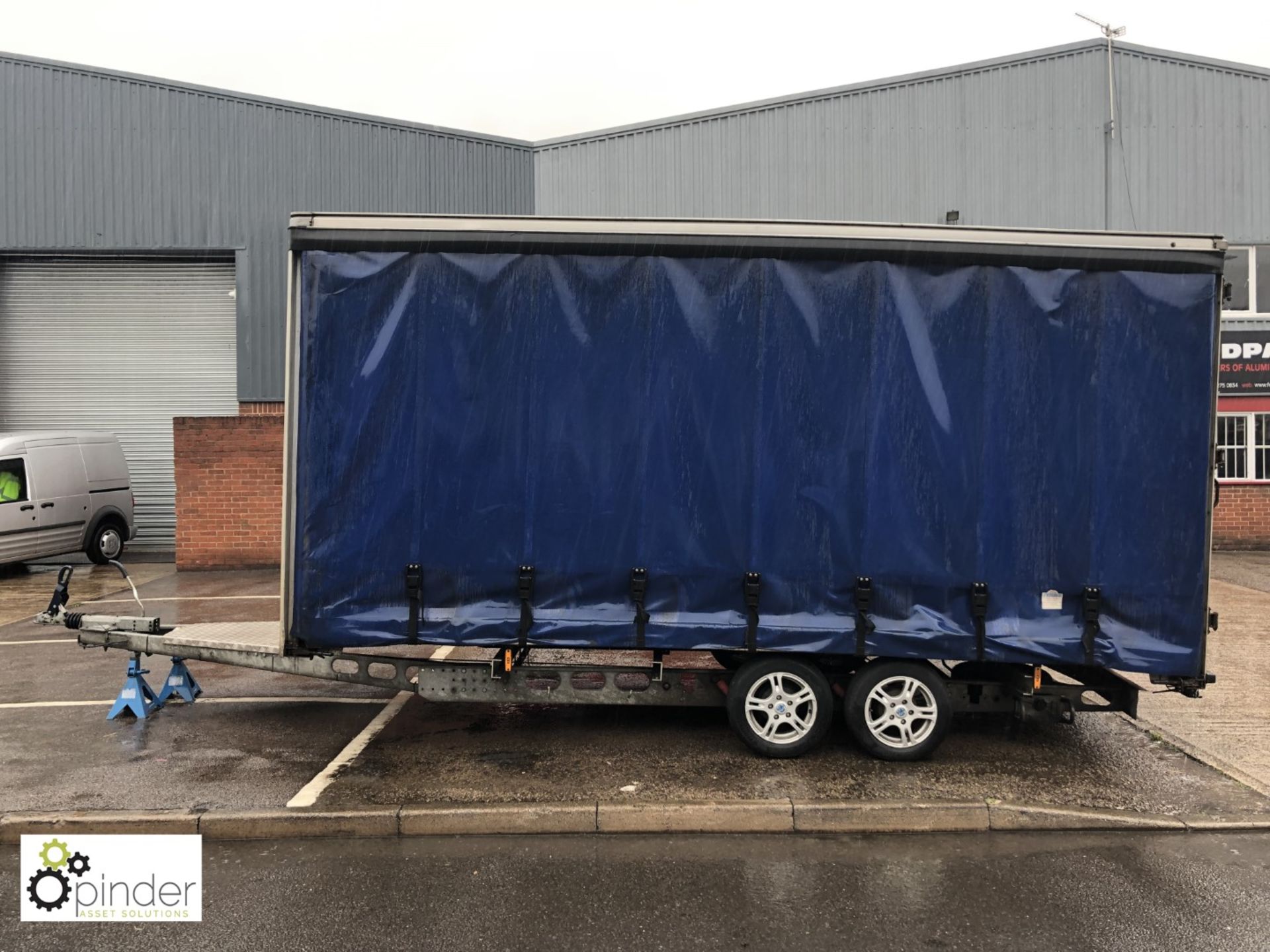 Portland Commercial Bodies twin axle Curtainside Trailer, 5m x 2.4m wide (please note this lot is - Image 2 of 12