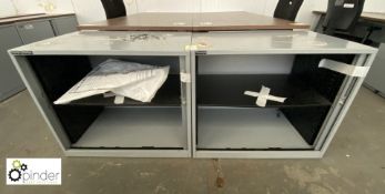 2 Triumph shutter front low Cabinets, 800mm x 475mm x 700mm high