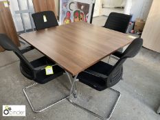 Walnut effect Meeting Table, 1200mm x 1200mm