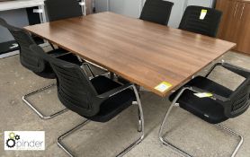 Walnut effect Meeting Table, 1800mm x 1195mm