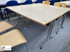 Light oak effect Meeting Table, 1400mm x 800mm
