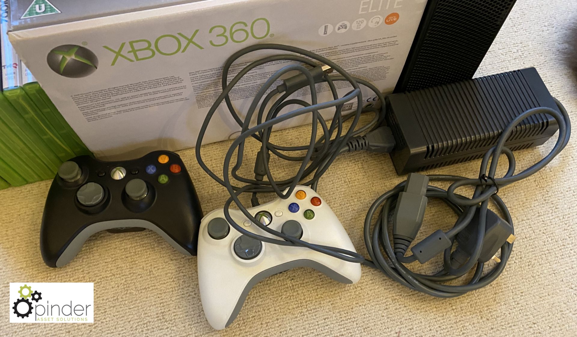 Xbox 360 Elite, 120Gb, with wired controller, remo - Image 5 of 7