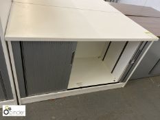Double shutter front low Cabinet, white, 1200mm x 600mm x 730mm high