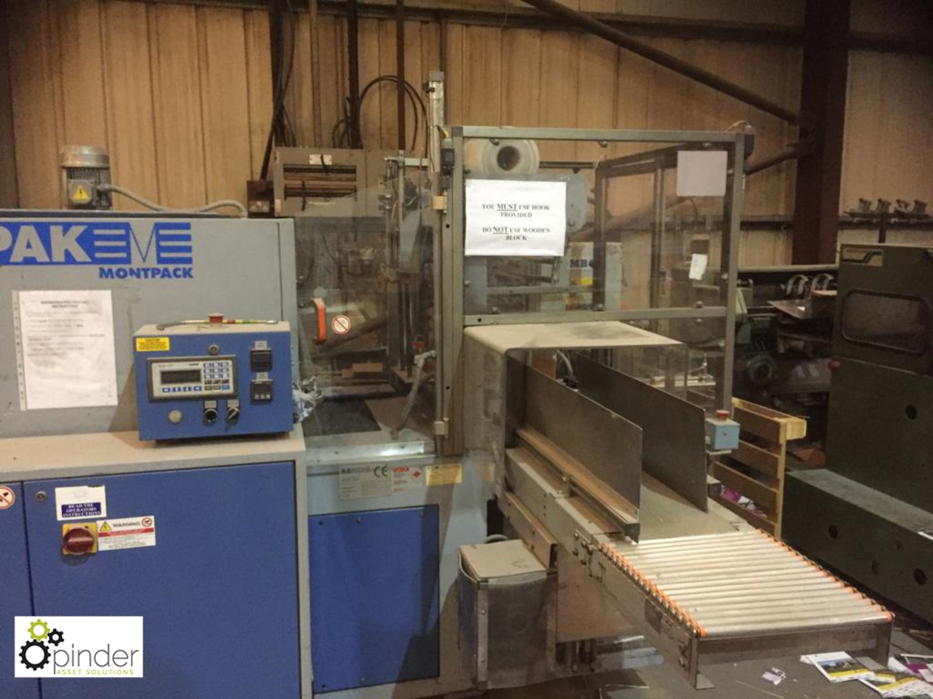 Adpak Montpack B700 T90 Compact Auto Shrink Wrapper, year 1998, serial number 409 (please note - Image 5 of 6