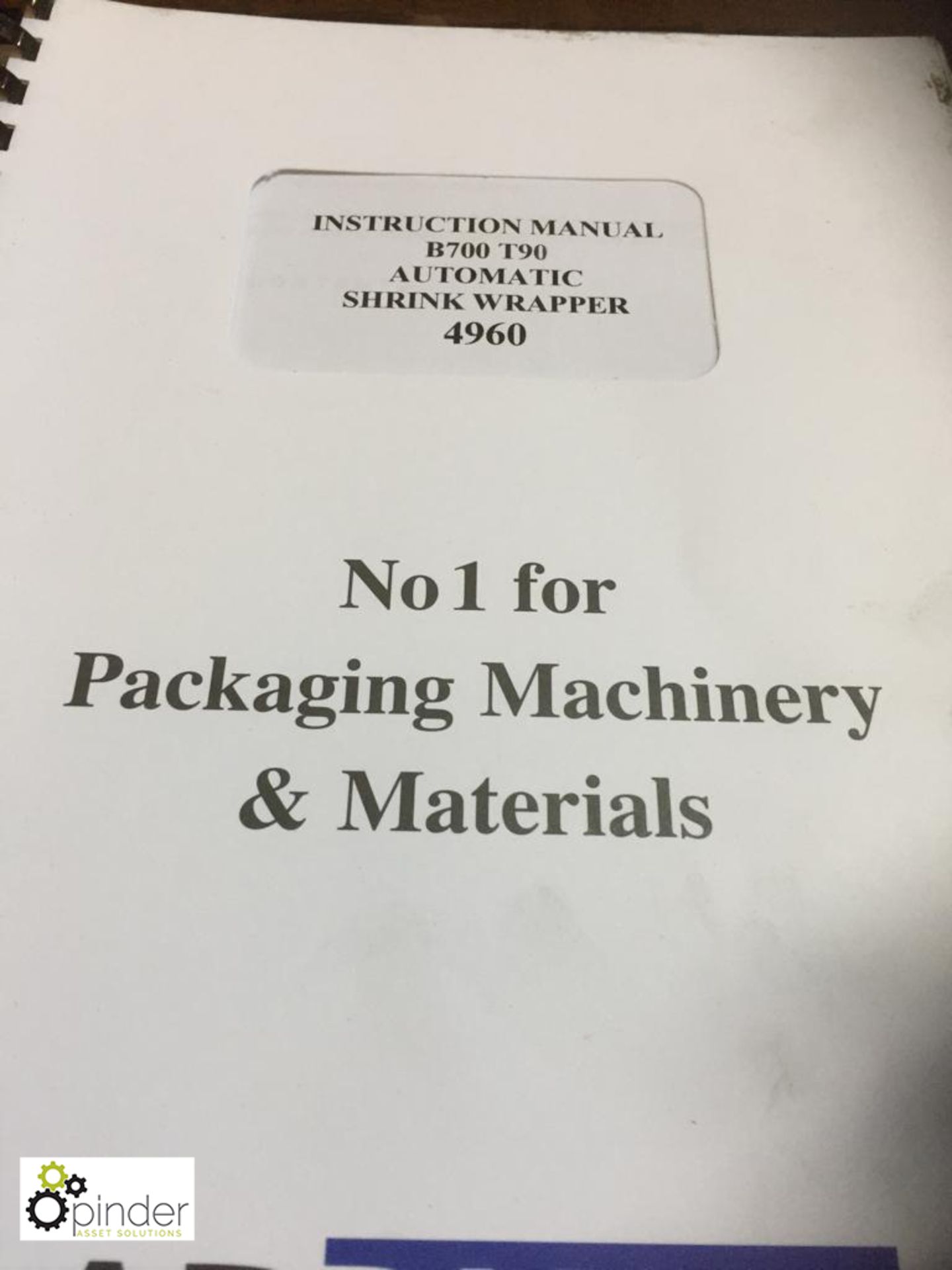 Adpak Montpack B700 T90 Compact Auto Shrink Wrapper, year 1998, serial number 409 (please note - Image 6 of 6