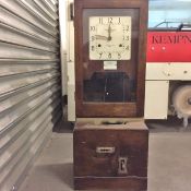 The Recorders (Leeds) Ltd oak cases Time Clock (th