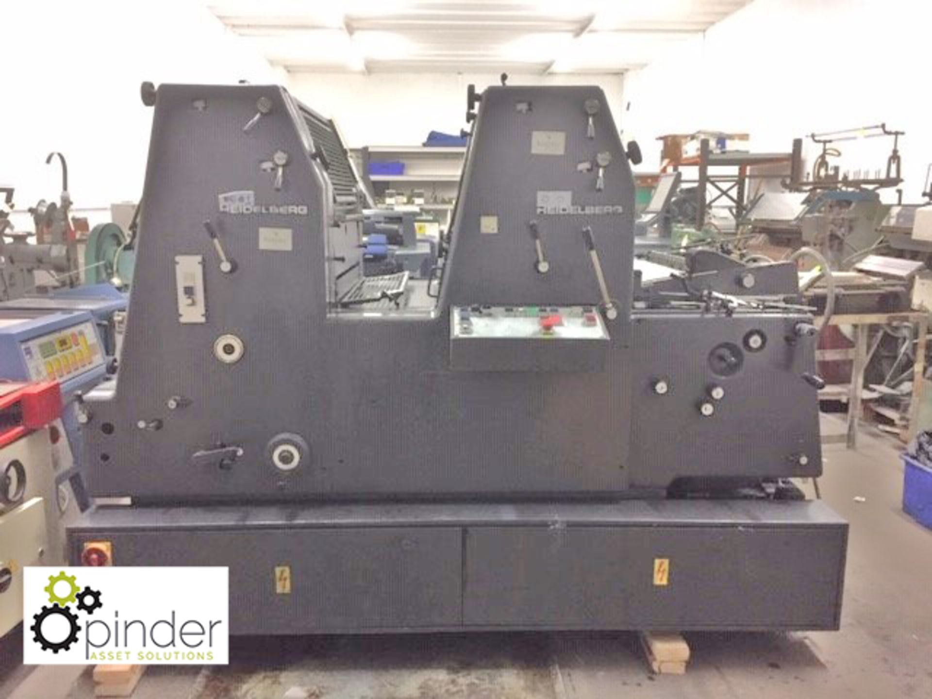 Heidelberg GTO52 ZP 2 Colour Offset Press, serial number 394 466, impressions – 54,984,889 (this lot