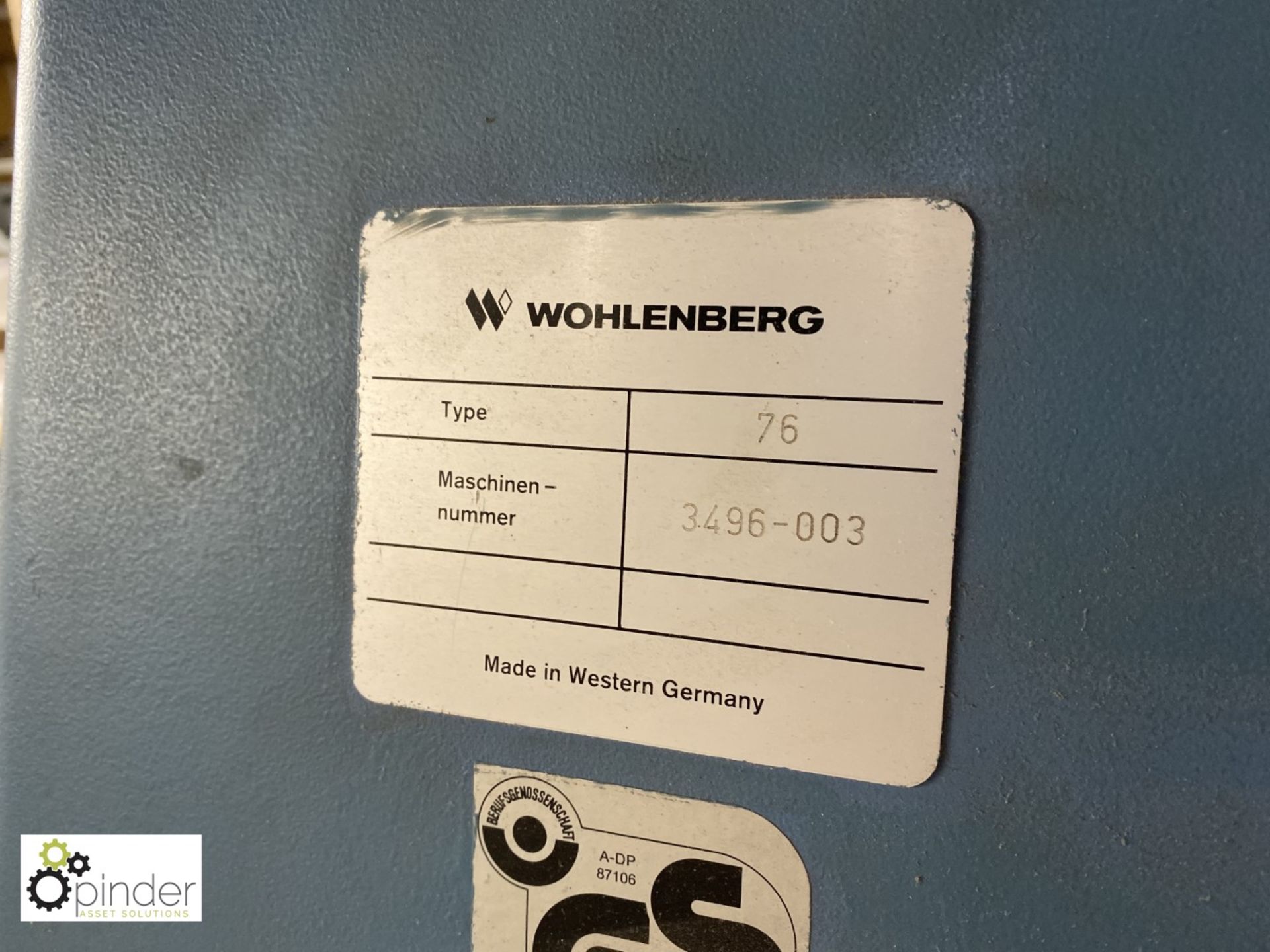 Wohlenberg SPM 76 Guillotine, 760mm, serial number 3496-003 (please note this lot is located in - Image 6 of 7