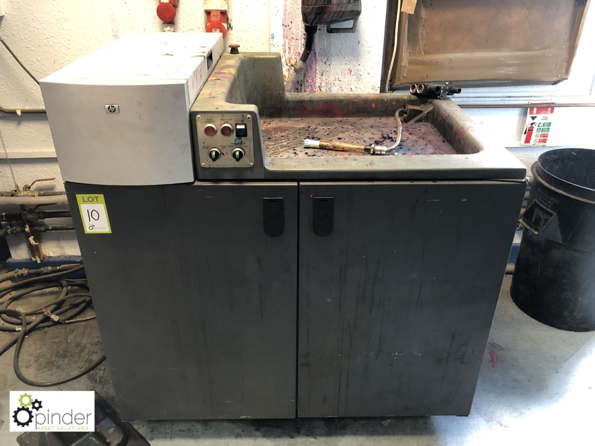 HP Indigo Press 5000, serial number 50798, with plate wash (please note removal of this lot is - Image 9 of 10