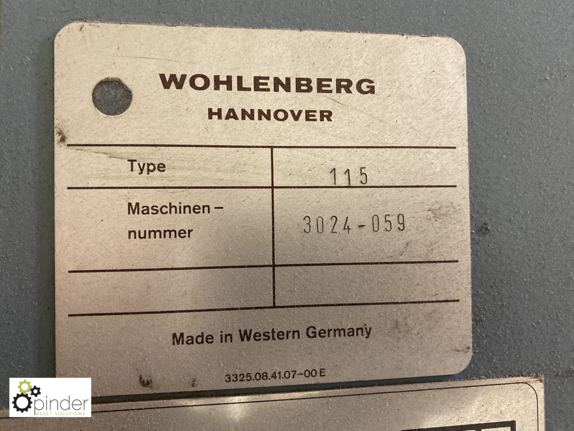 Wohlenberg 115 Guillotine, 1150mm, serial number 3024-059 (please note this lot is located in - Image 7 of 8