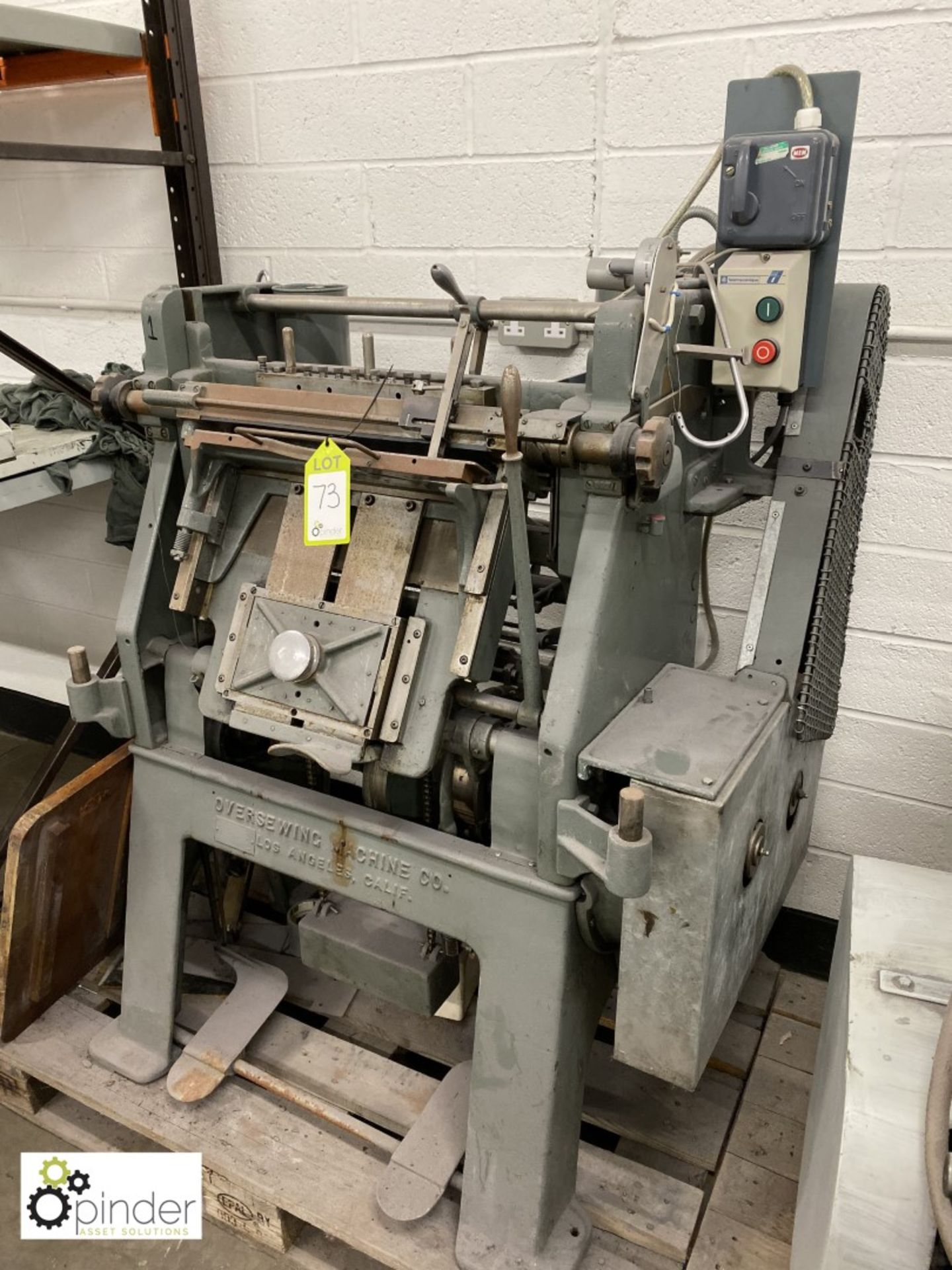 Oversewing Machine Company 14-head Stitching Machine (this lot is located in Penistone) - Image 2 of 4