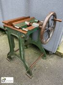 G Greig & Sons manual Book Press (this lot is located in Penistone)