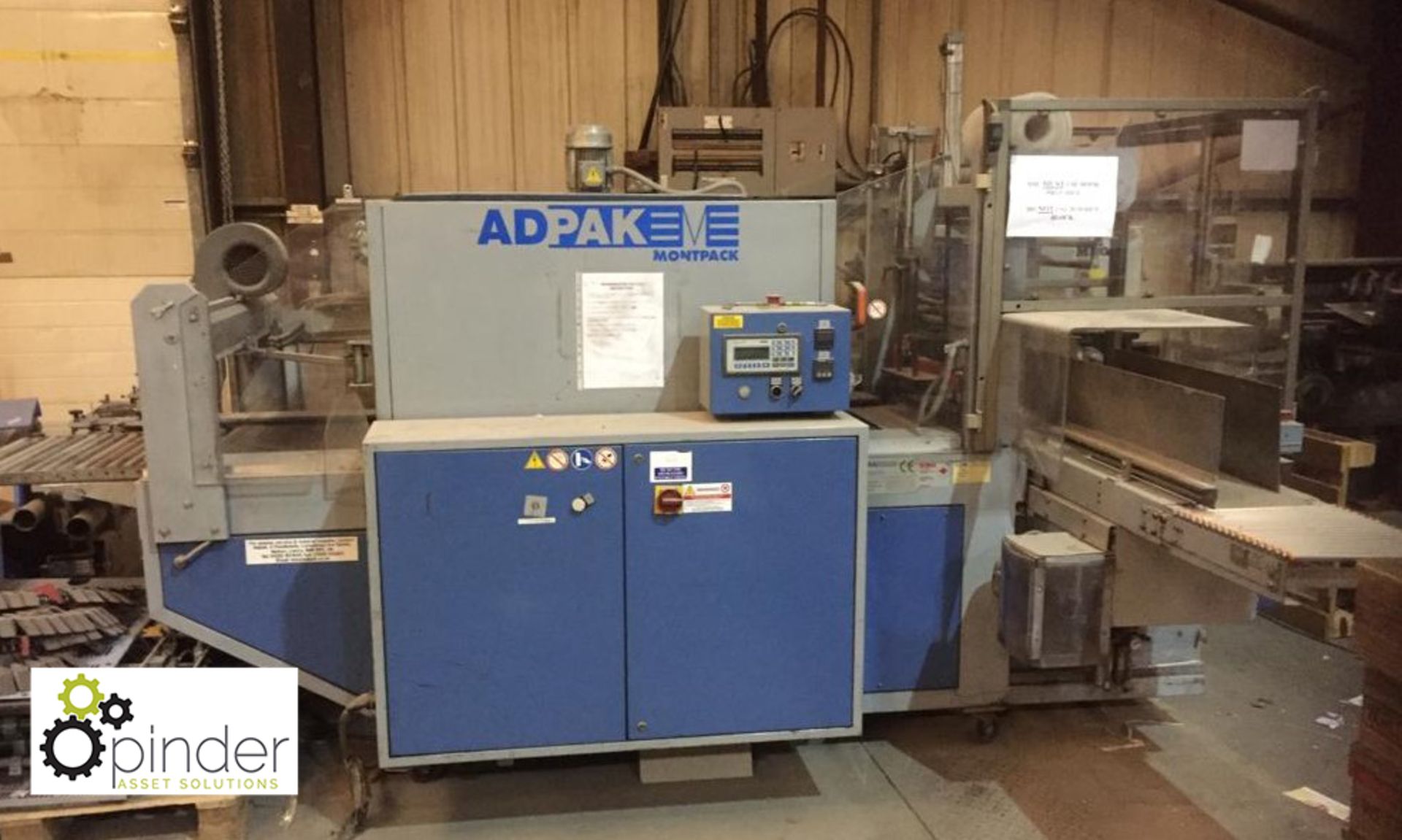 Adpak Montpack B700 T90 Compact Auto Shrink Wrapper, year 1998, serial number 409 (please note - Image 2 of 6