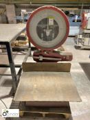 Weighwell Platform Scales, 50kg, with tare (this lot is located in Penistone)