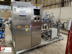 Veolia Orion stainless steel skid mounted Water Purification System, incomplete with filters,