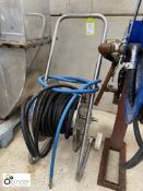 Stainless steel Hose Trolley with quantity hose (please note there is a lift out fee of £10 plus VAT