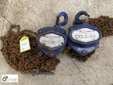 2 Liftin Gear Chain Blocks, 2tonnes (please note there is a lift out fee of £10 plus VAT on this