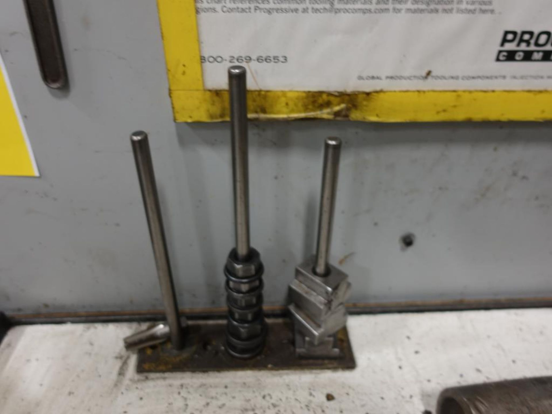 LOT OF RADIAL ARM DRILL TOOLING, DRILLS, END MILLS, HOLD DOWNS, ETC. - Image 4 of 9