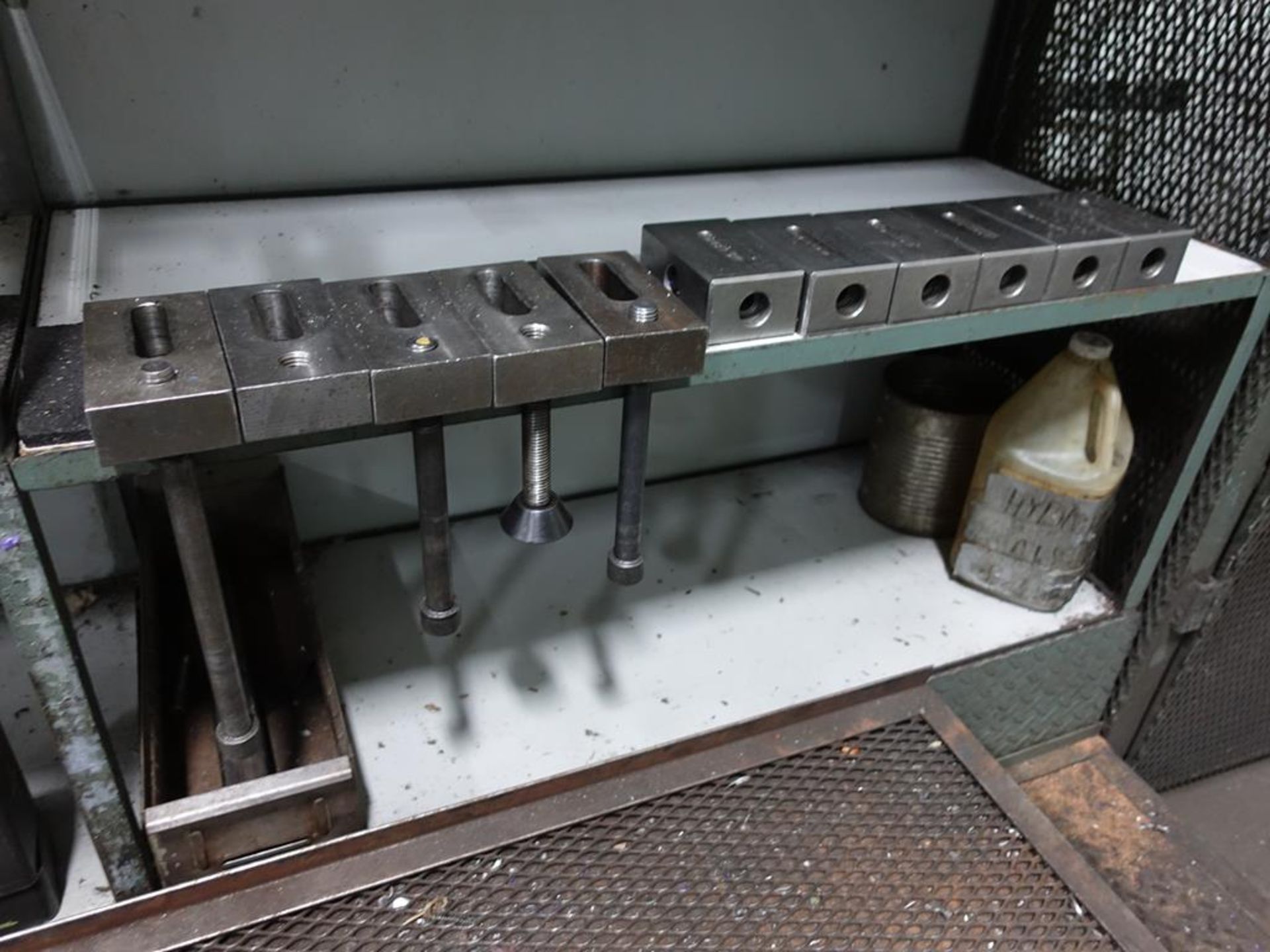 LOT OF RADIAL ARM DRILL TOOLING, DRILLS, END MILLS, HOLD DOWNS, ETC. - Image 9 of 9