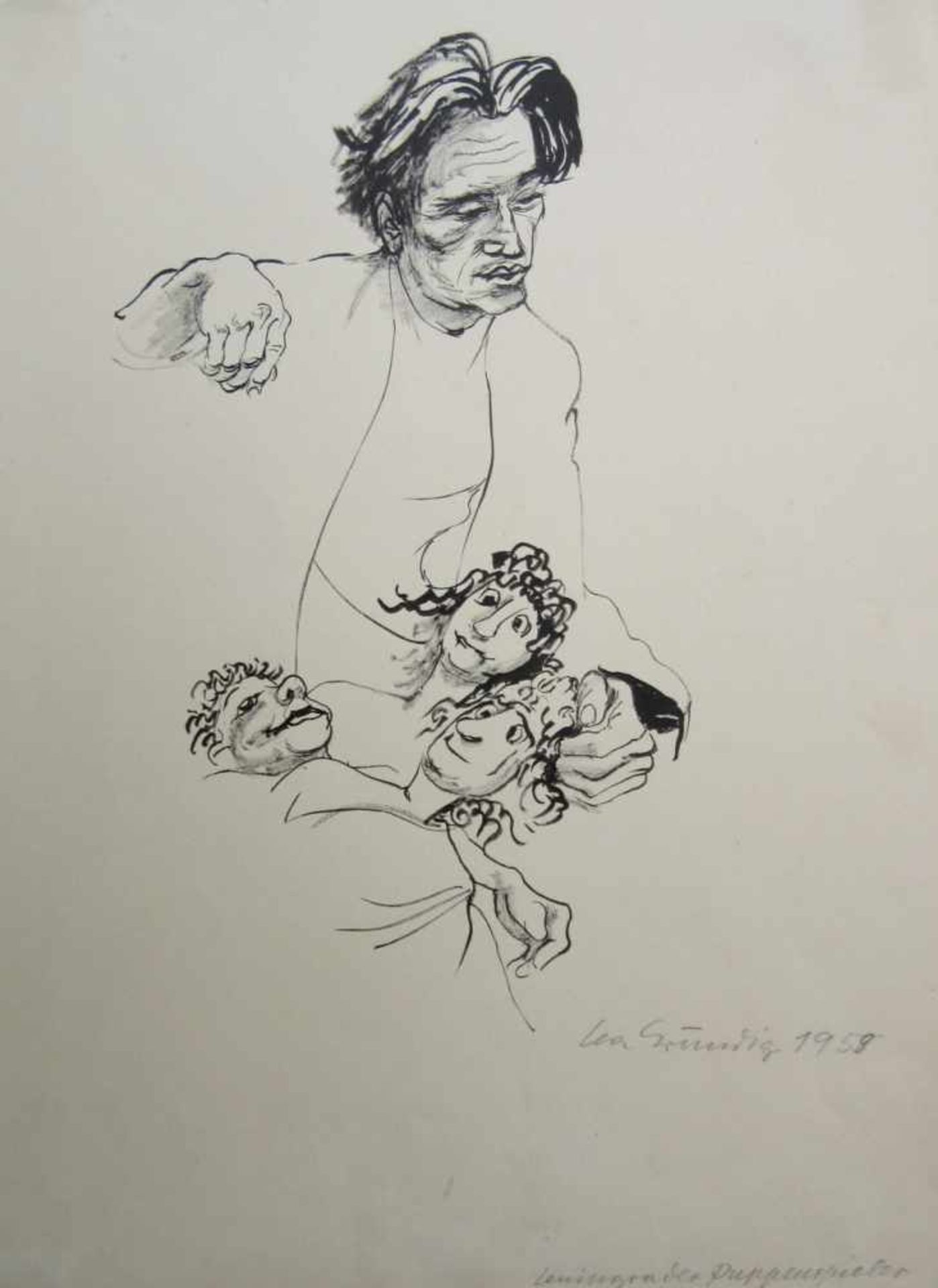 Grundig, Lea (1906 Dresden – 1977 während einer Mittelmeerreise) „Leningrader Puppenspieler“