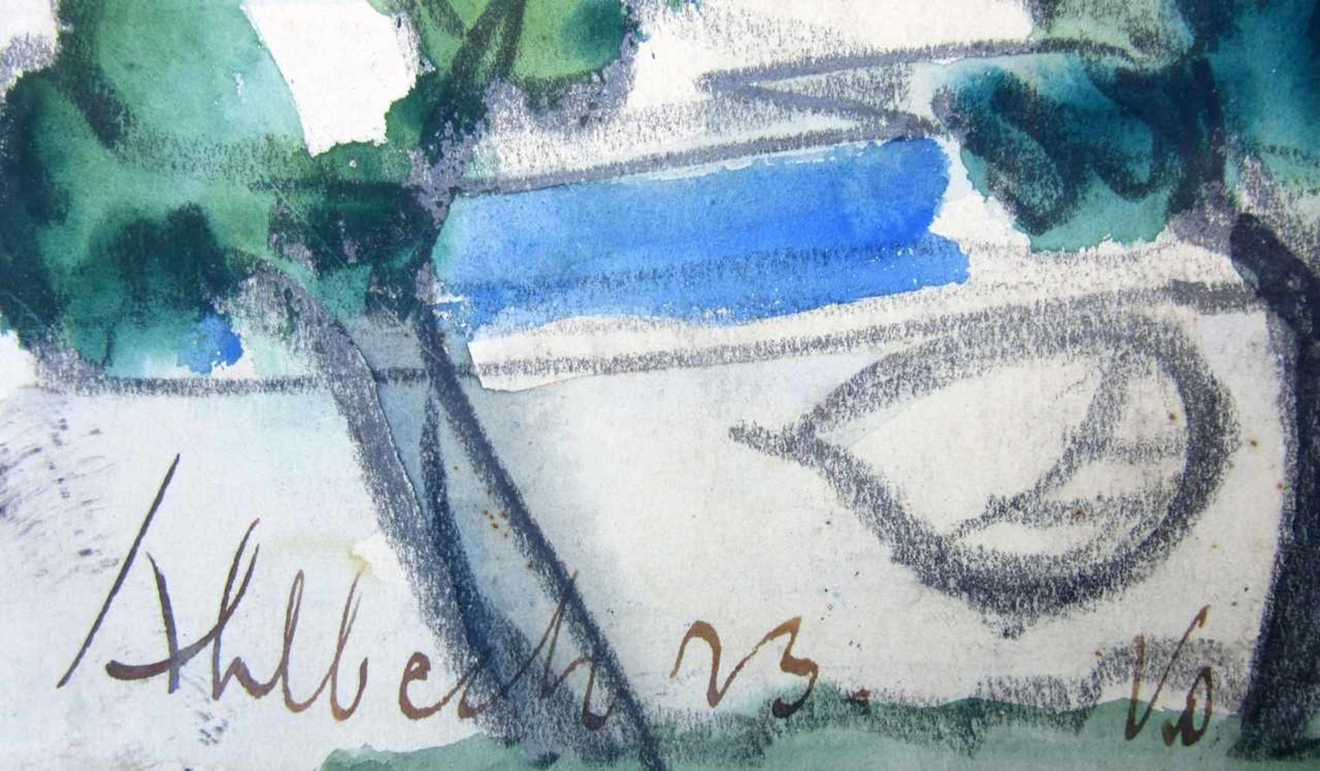 Monogrammist KO „Strand bei Ahlbeck“Aquarell, über Kohle, unten links bezeichnet: „ Ahlbeck“/ - Bild 3 aus 4