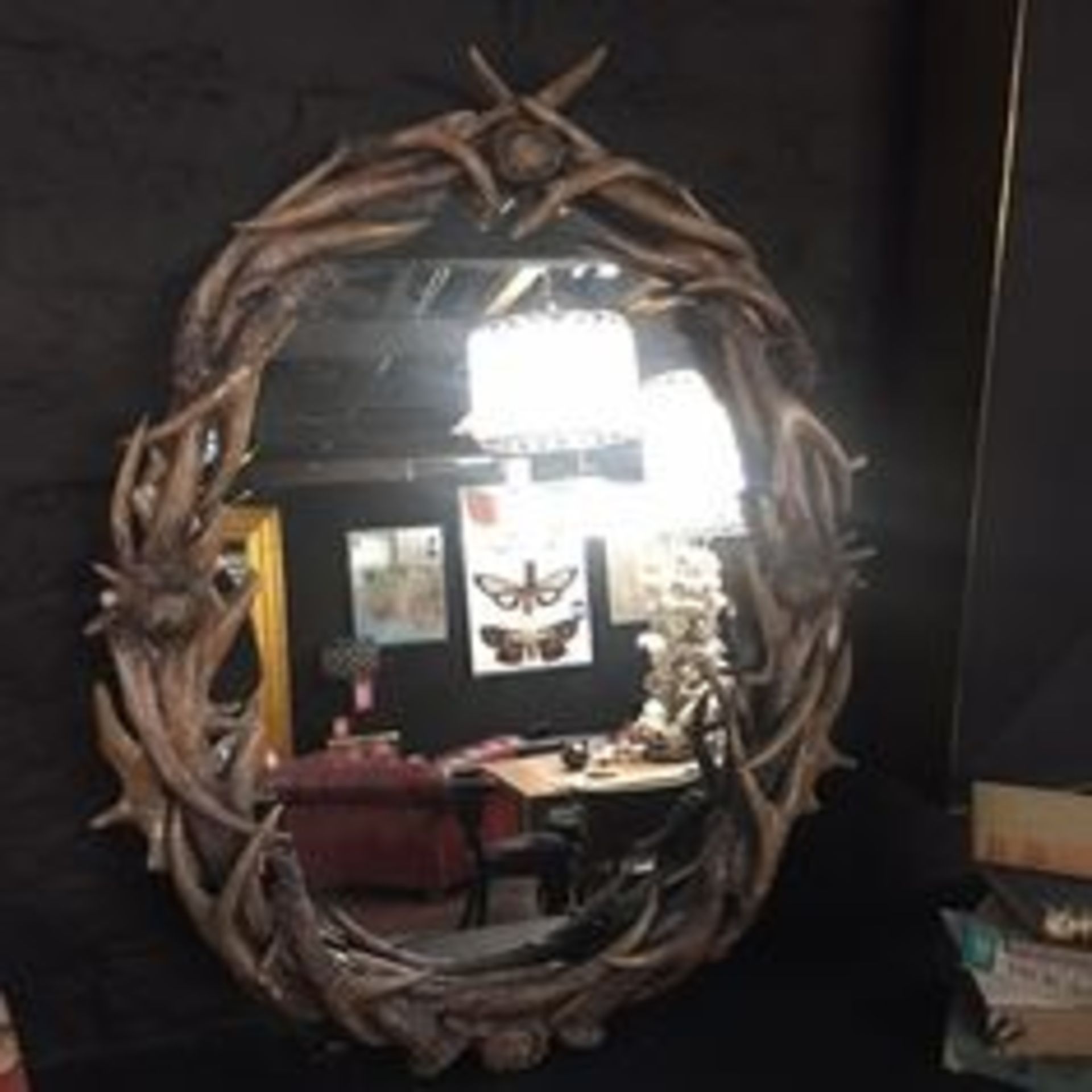 Antler Mirror Naturally Shed Antlers Have Been A Key Feature Of Hunting Lodges Since The Late 19th