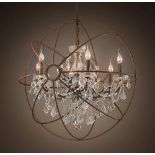 Gyro Crystal Chandelier (UK) Antique Rust The Gyro Crystal Lighting Collection Is Inspired By