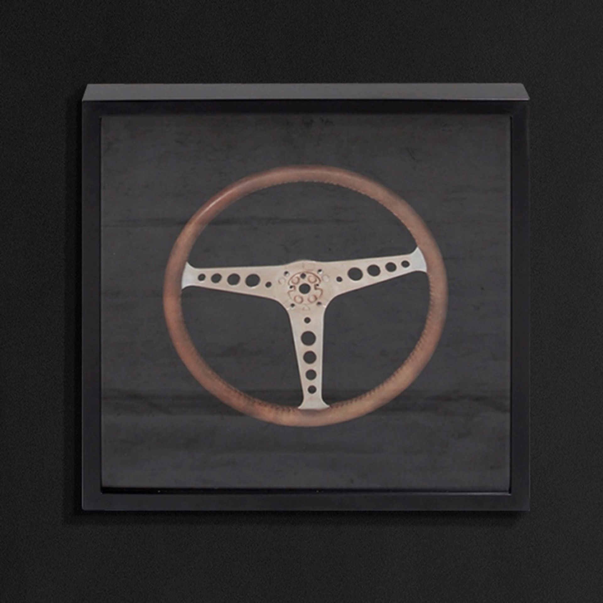 Leather Steering Wheel Shadow Box Our Shadow Box Collection Features Exact Replicas Of Vintage - Image 2 of 2