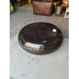 Marble Round Coffee Table Black Honed Marble 120 x 120 x 42cm RRP £2205 ( Location A7 -485)