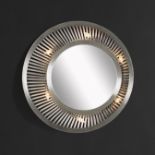 Rod Mirror Round. The Rod collection is a modern day interpretation of Venetian Murano brass and