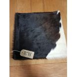 Cowhide Leather Cushion Cover 100% Natural Hide Handmade 35cm RRP £120