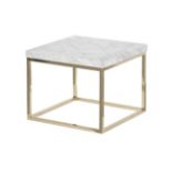 Versailles Side Table White Honed Marble A Striking, Contemporary Range With A Rustic Industrial