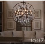 Gyro Crystal Chandelier (Uk) Antique Rust The Gyro Crystal Lighting Collection Is Inspired By