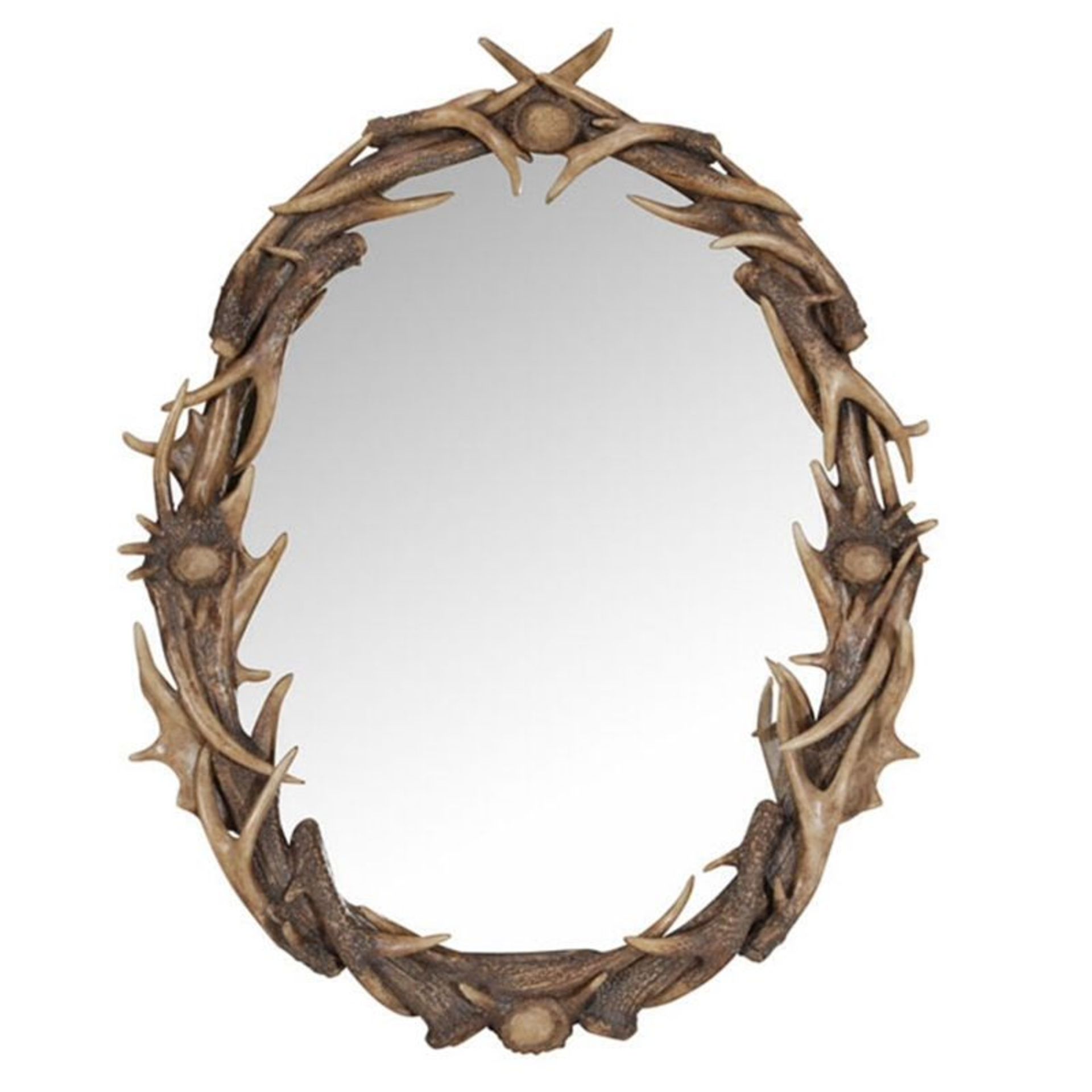 Antler Mirror Naturally Shed Antlers Have Been A Key Feature Of Hunting Lodges Since The Late 19th - Image 2 of 2