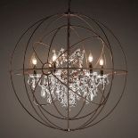 Gyro Crystal Chandelier (UK) Antique Rust The Gyro Crystal Lighting Collection Is Inspired By