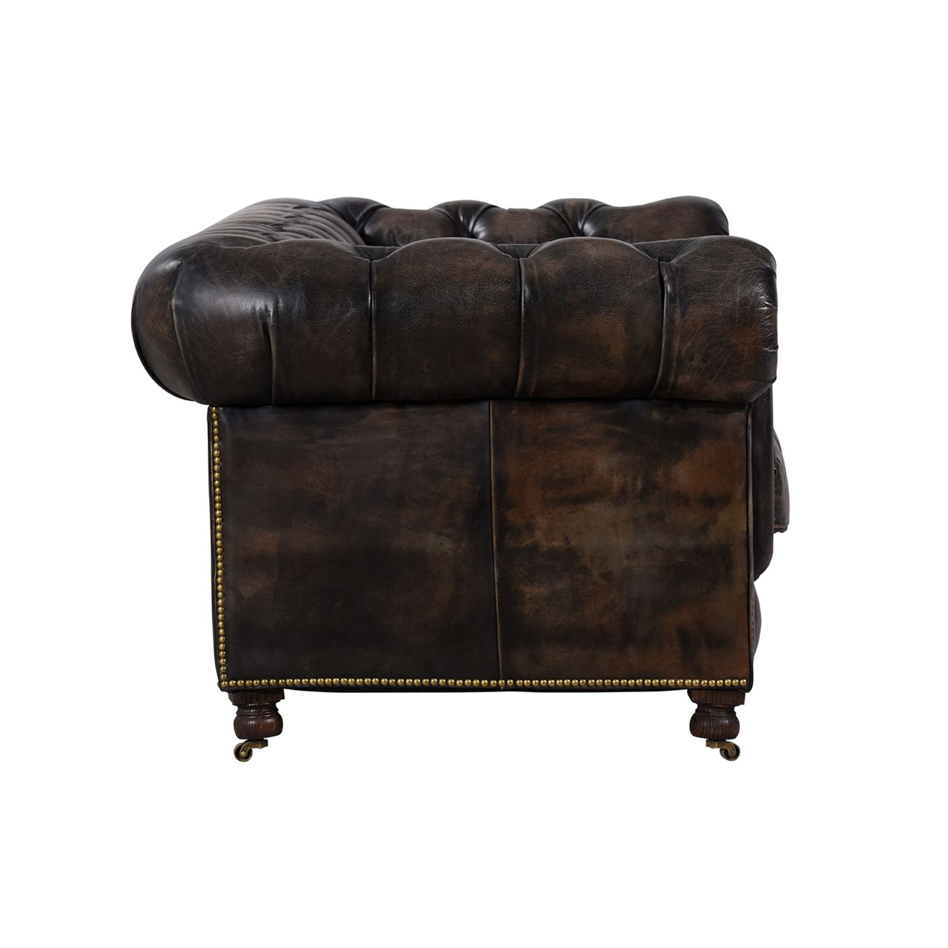 Constable Sofa 1 Seater Leather Armchair The Constable Is The Classic Vintage Chesterfield Style - Image 3 of 3