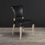 Mimi Dining Chair Destroyed Black Leather The Mimi Dining Chair Is One Of The Most Beautiful