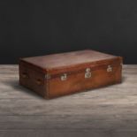 Watson Large Trunk Old Saddle Leather Nut The Watson Collection Takes The Nostalgic Travel Trunk