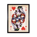 Artline Cards Dame Queen of Hearts Playful And Quirky, This Cards Art Line Is An Enlarged Version Of