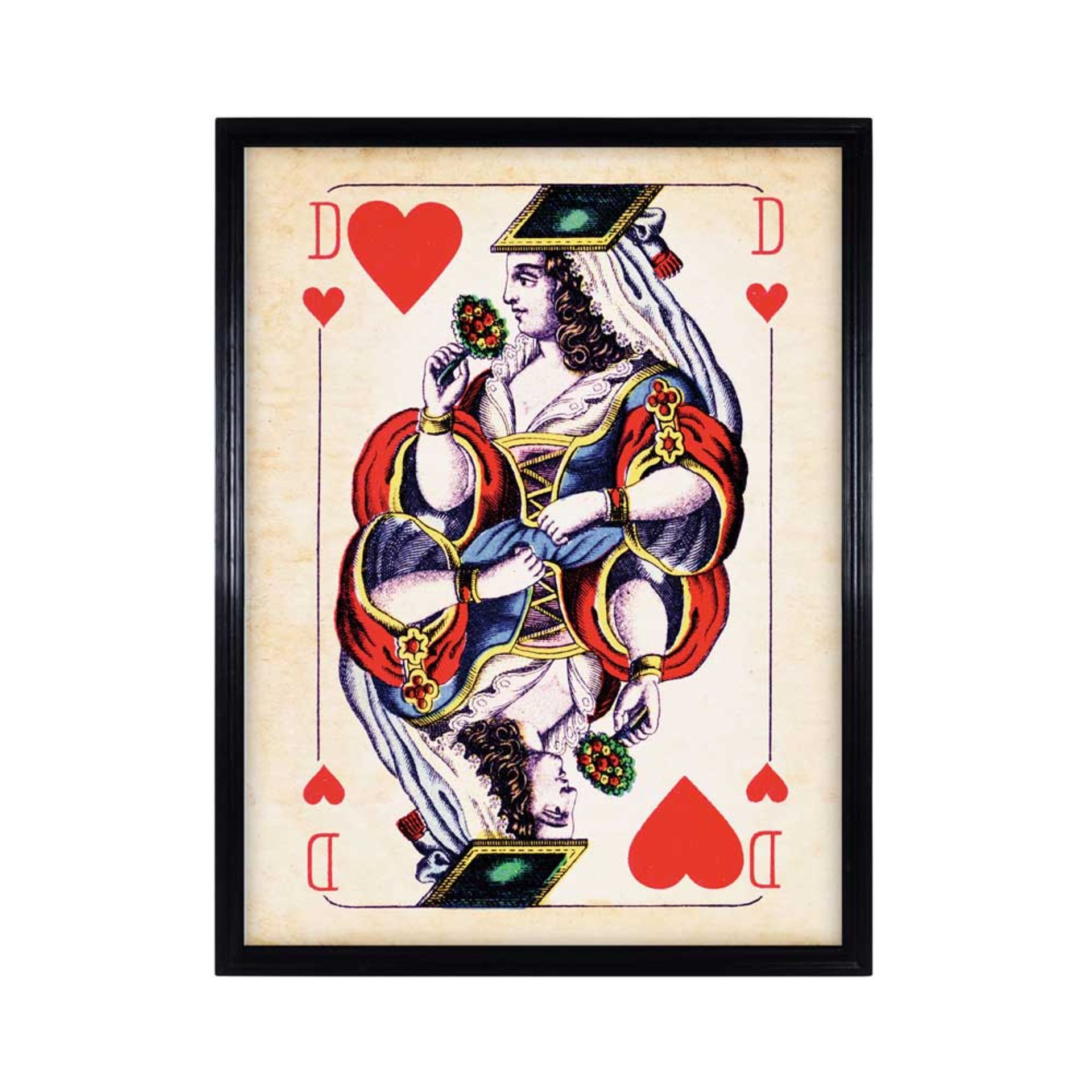 Artline Cards Dame Queen of Hearts Playful And Quirky, This Cards Art Line Is An Enlarged Version Of